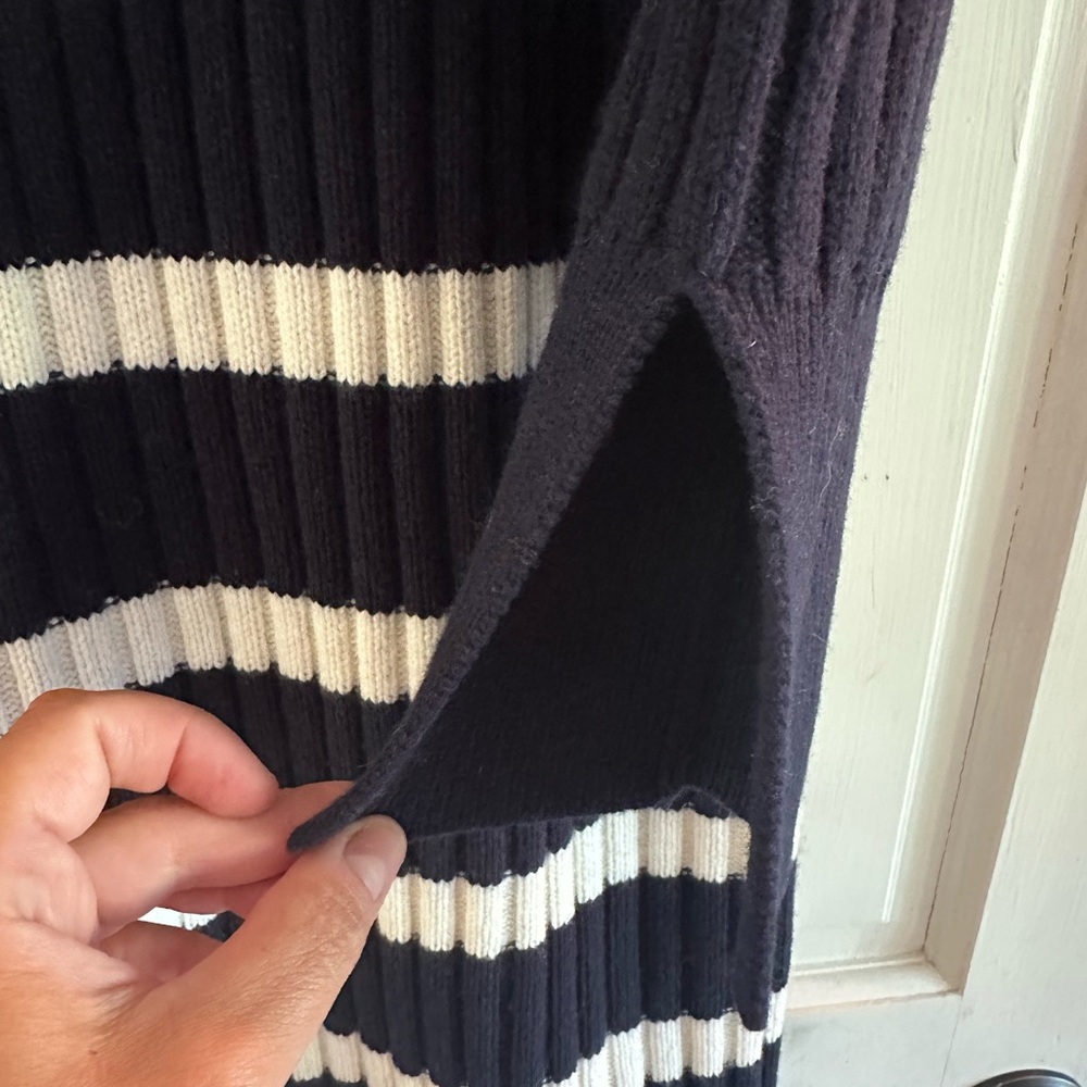 Vineyard Vines Striped NAVY/White Sweater Dress Size XL NWT